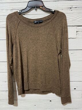 Wantable Women's Brown Long-Sleeve Pullover Top